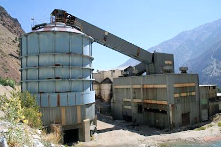 Pine Creek Mine Ore Bin and Mill Building