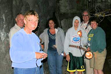 Pine Creek Mine Tour Group