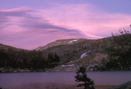 Sunset at Dorothy Lake - Aug 1965