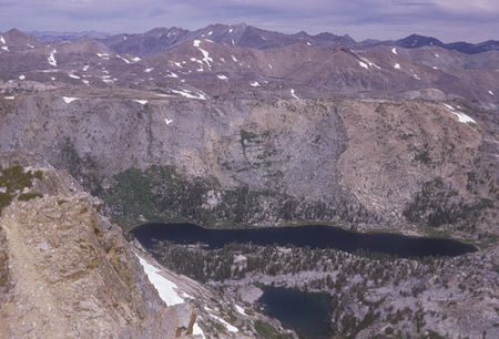 Dorothy Lake from top of Forsyth Peak - 26 Aug 1965