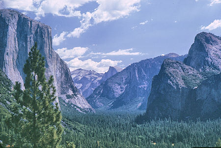 Yosemite Valley from Wawona Tunnel - Yosemite National Park 20 Aug 1966