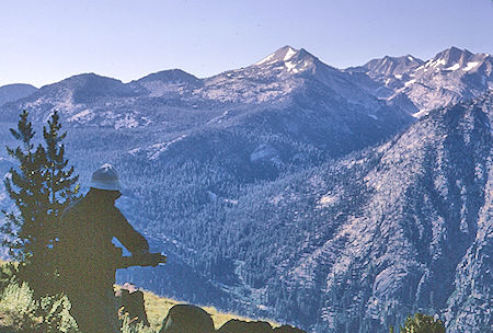 Looking southwest across Fish Creek Valley - John Muir Wilderness 20 Aug 1967 Looking southwest across Fish Creek Valley - John Muir Wilderness 20 Aug 1967