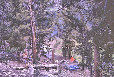 Purple Lake camp - John Muir Wilderness 20 Aug 1967 Purple Lake camp - John Muir Wilderness 20 Aug 1967
