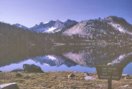 Lake Virginia - John Muir Wilderness 21 Aug 1967 Lake Virginia - John Muir Wilderness 21 Aug 1967