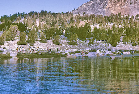 The gang at Lake Virginia - John Muir Wilderness 21 Aug 1967