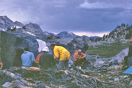 Camp at Red and White Lake - John Muir Wilderness 21 Aug 1967