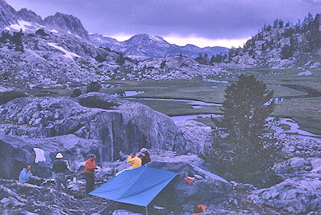 Camp at Red and White Lake - John Muir Wilderness 21 Aug 1967 Camp at Red and White Lake - John Muir Wilderness 21 Aug 1967