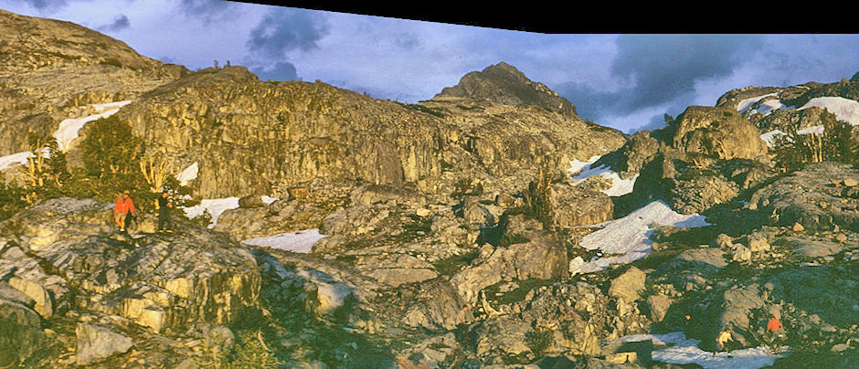 Alpine Glow in Red and While Lake area - John Muir Wilderness 21 Aug 1967 Alpine Glow in Red and While Lake area - John Muir Wilderness 21 Aug 1967