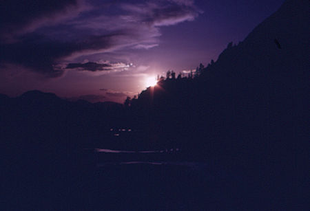 Sunset in Red and While Lake area - John Muir Wilderness 21 Aug 1967 Sunset in Red and While Lake area - John Muir Wilderness 21 Aug 1967