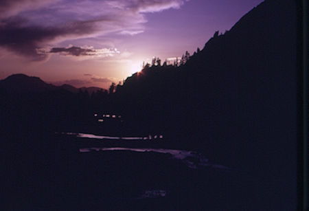 Sunset in Red and While Lake area - John Muir Wilderness 21 Aug 1967 Sunset in Red and While Lake area - John Muir Wilderness 21 Aug 1967