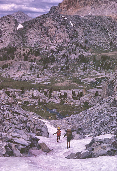 Descending from Red and White Lake - John Muir Wilderness 22 Aug 1967 Descending from Red and White Lake - John Muir Wilderness 22 Aug 1967