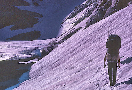 Cutting trail enrote to Red and White Pass - John Muir Wilderness 22 Aug 1967