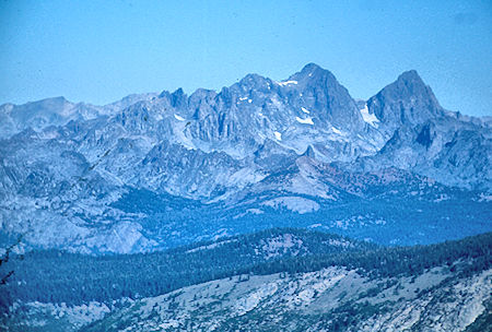 Mt. Ritter, Banner Peak from Silver Pass - John Muir Wilderness 31 Aug 1976