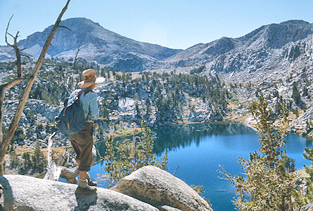 Lake of the Lone Indian, Gil Beilke<br>John Muir Wilderness 31 Aug 1976 Lake of the Lone Indian, Gil Beilke<br>John Muir Wilderness 31 Aug 1976