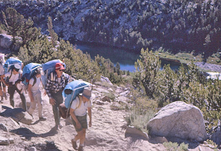Mack Lake from Rock Creek-Mono Pass Trail - John Muir Wilderness 12 Aug 1962 Mack Lake from Rock Creek-Mono Pass Trail - John Muir Wilderness 12 Aug 1962