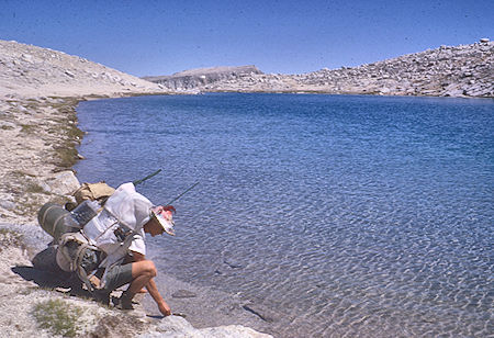 Summit Lake on Mono Pass - John Muir Wilderness 12 Aug 1962