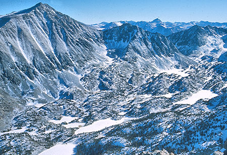 Little Lakes Valley from Mt. Starr - John Muir Wilderness 02 Jan 1976