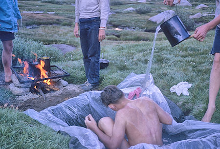 Explorer Post 339 'bath house' at Rose Marie Meadow - John Muir Wilderness 14 Aug 1962 Explorer Post 339 'bath house' at Rose Marie Meadow - John Muir Wilderness 14 Aug 1962