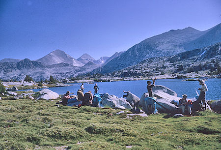 Fishermen at Marie Lake - John Muir Wilderness 15 Aug 1962 Fishermen at Marie Lake - John Muir Wilderness 15 Aug 1962