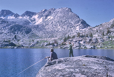 Fishing at Marie Lake - John Muir Wilderness 15 Aug 1962 Fishing at Marie Lake - John Muir Wilderness 15 Aug 1962