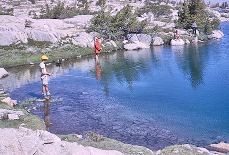 Fishing at Marie Lake - John Muir Wilderness 15 Aug 1962