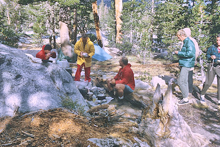 Camp at Lou Beverly Lake - John Muir Wilderness 20 Aug 1968