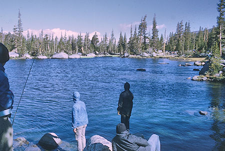 Fishing at Lou Beverly Lake - John Muir Wilderness 20 Aug 1968 Fishing at Lou Beverly Lake - John Muir Wilderness 20 Aug 1968