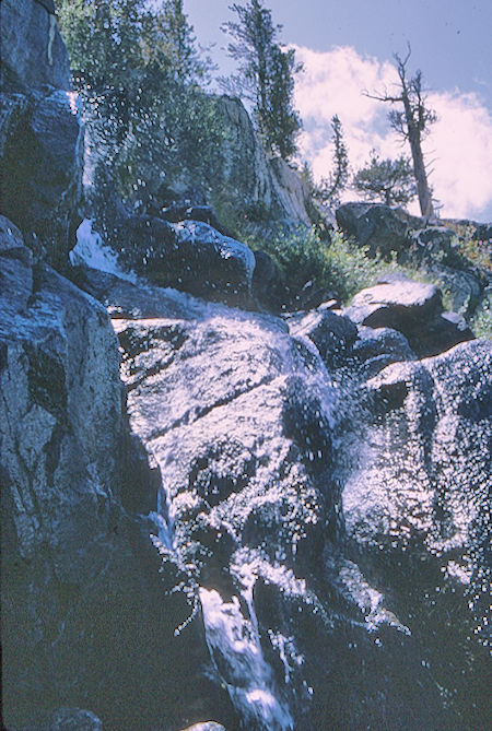 Cascade above Lou Beverly Lake - John Muir Wilderness 20 Aug 1968 Cascade above Lou Beverly Lake - John Muir Wilderness 20 Aug 1968