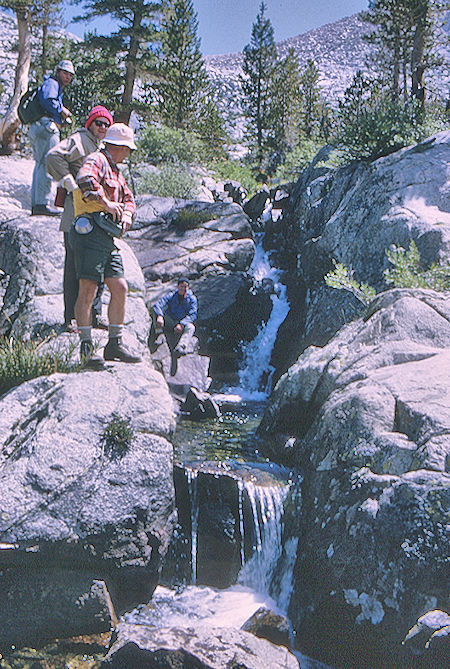Cascade above Lou Beverly Lake - John Muir Wilderness 20 Aug 1968 Cascade above Lou Beverly Lake - John Muir Wilderness 20 Aug 1968