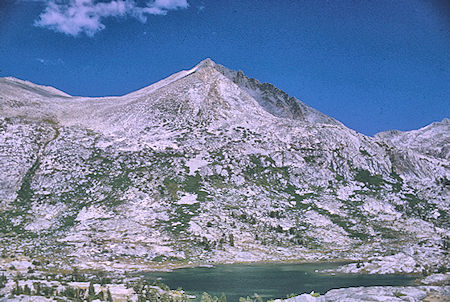 Seven Gables over Sandpiper Lake - John Muir Wilderness 20 Aug 1968 Seven Gables over Sandpiper Lake - John Muir Wilderness 20 Aug 1968