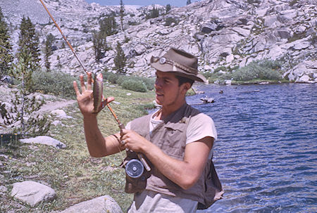 Clint Powell's fish at Sallie Keyes Lakes - John Muir Wilderness 15 Aug 1962 Clint Powell's fish at Sallie Keyes Lakes - John Muir Wilderness 15 Aug 1962