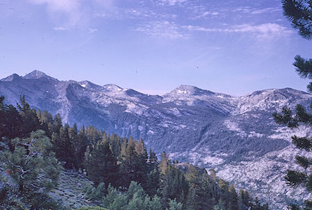 View up San Jouquin River from trail - John Muir Wilderness 16 Aug 1962