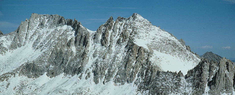 Mount Abbot from Mount Julius Ceasar - John Muir Wilderness 12 Jun 1977 Mount Abbot from Mount Julius Ceasar - John Muir Wilderness 12 Jun 1977