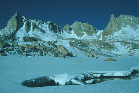 Crest south of Italy Pass - John Muir Wilderness 12 Jun 1977