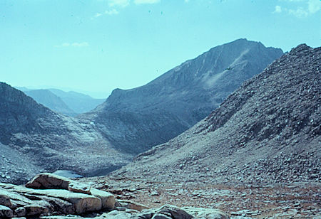 Hilgard Branch and Mt. Hilgard from Italy Pass - John Muir Wilderness Aug 1959