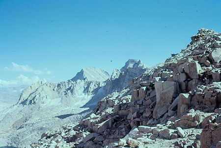 Looking along ridge from Italy Pass - John Muir Wilderness Aug 1959