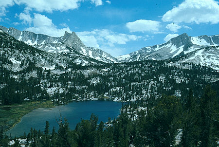 Upper Pine Lake, Pine Creek Pass - John Muir Wilderness 04 Jul 1975 Upper Pine Lake, Pine Creek Pass - John Muir Wilderness 04 Jul 1975