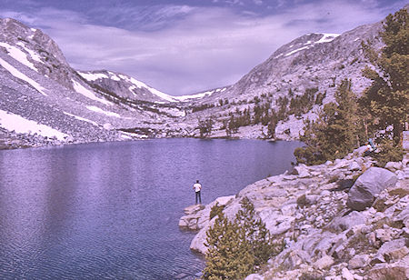 Loch Leven Lake and Piute Pass - John Muir Wilderness 3 Jul 1970