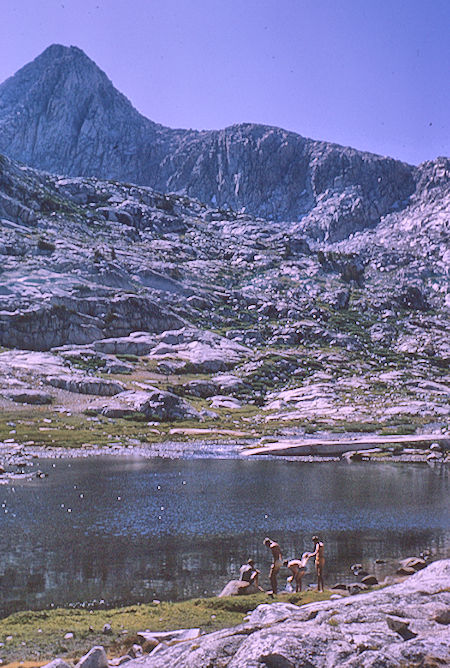 Mt. Spencer from Evolution Lake<br>Kings Canyon National Park 24 Aug 1964