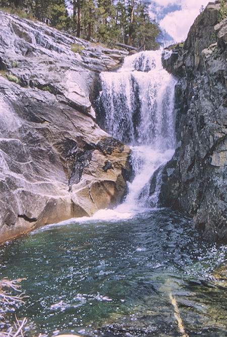 Waterfall in Evolution Valley - Kings Canyon National Park 31 Aug 1968 Waterfall in Evolution Valley - Kings Canyon National Park 31 Aug 1968