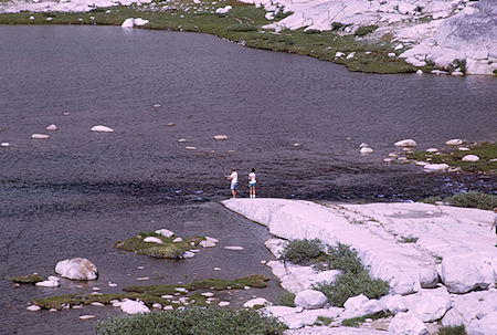 Fishing at  Evolution Lake - Kings Canyon National Park 18 Aug 1969