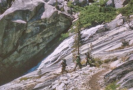 LeConte Canyon cascades<br>Kings Canyon National Park 27 Aug 1964
