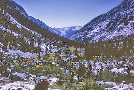 Little Pete Meadow (Norm Hewitt photo)<br>Kings Canyon National Park 27 Aug 1964