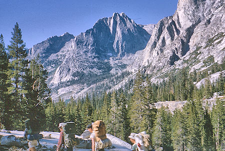The Citadel as we leave LeConte Canyon<br>Kings Canyon National Park 28 Aug 1964