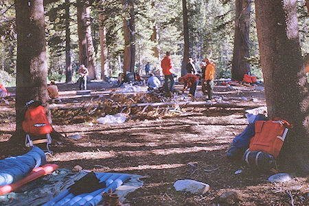 Camp at Deer Meadow - Kings Canyon National Park 19 Aug 1963 Camp at Deer Meadow - Kings Canyon National Park 19 Aug 1963