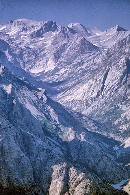 LeConte Canyon from Windy Ridge - Kings Canyon National Park 28 Aug 1969