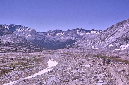 Upper Basin - view south to Bench camp - Kings Canyon National Park 21 Aug 1963 Upper Basin - view south to Bench camp - Kings Canyon National Park 21 Aug 1963