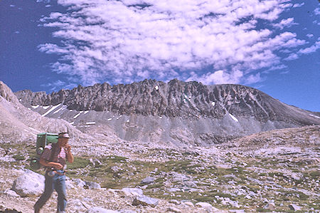 Sierra Crest east from Upper Basin - Kings Canyon National Park 21 Aug 1963 Sierra Crest east from Upper Basin - Kings Canyon National Park 21 Aug 1963