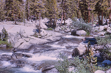 South Fork Kings River crossing - Kings Canyon National Park 21 Aug 1963 South Fork Kings River crossing - Kings Canyon National Park 21 Aug 1963