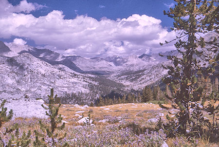 Descending into Kings River Canyon from Upper Basin - Kings Canyon National Park 26 Aug 1970